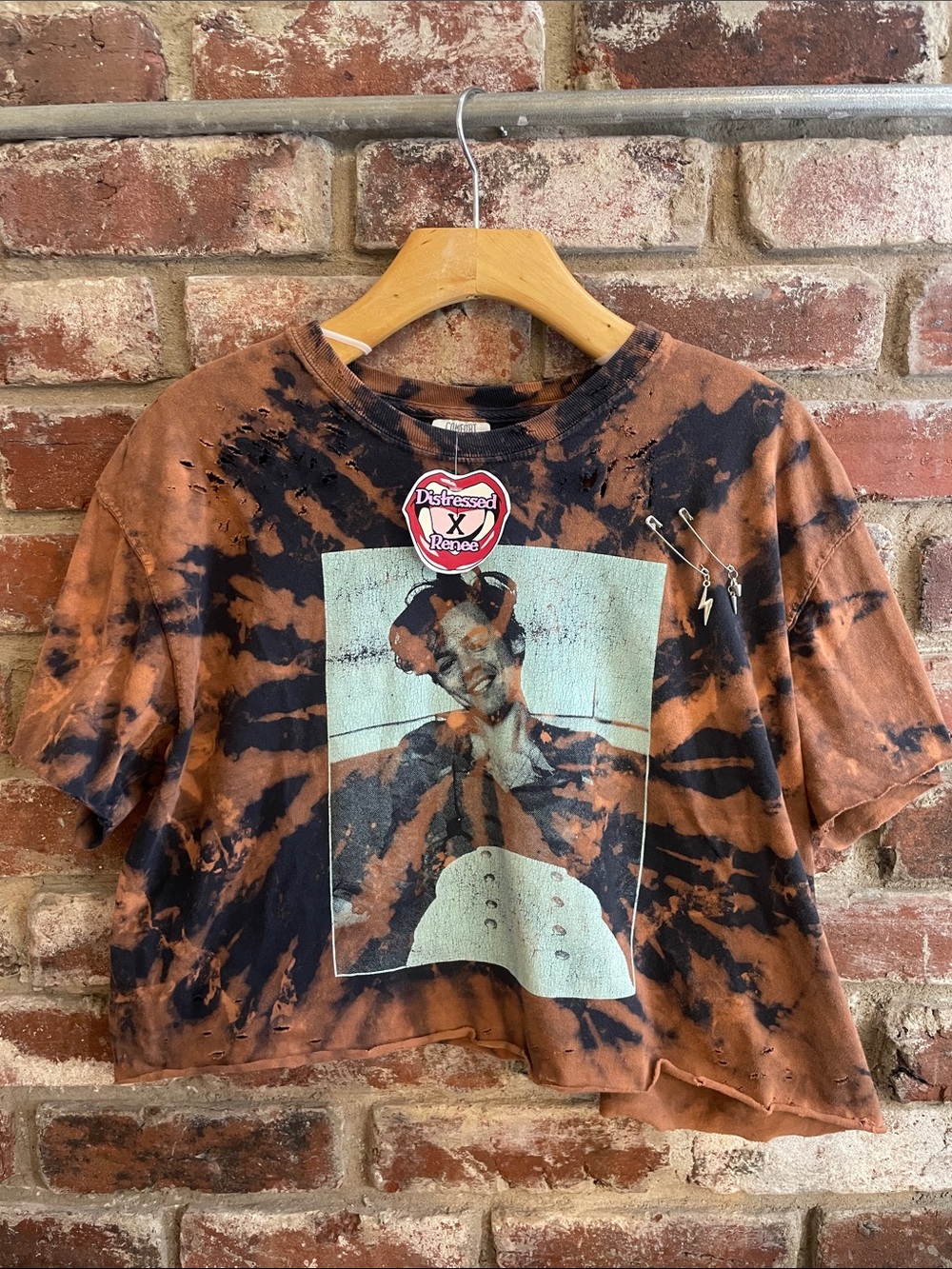 Harry Styles Distressed Crop Tee